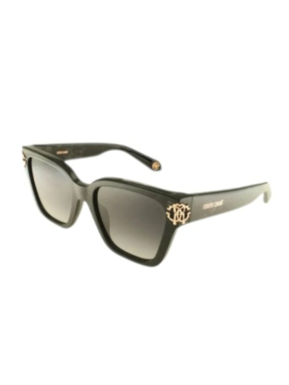 NEW ROBERTO CAVALLI SRC066 0981 Sunglasses Black / Grey Gradient Lens Women’s